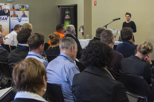 BALT participants, past and present, gathered together with guests from a diverse range of industries at the Tramsheds in Launceston. Image courtesy Rob Burnett Images